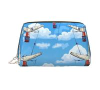 WZYCWB Wonderful Road Trousse à cosmétiques en cuir imprimé - Sac de rangement élégant et portable, Wings in the Sky, Taille unique