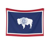 WZYCWB Wyoming State Flag Petite couverture imprimée pour animaux de compagnie - Convient pour les niches pour animaux de compagnie/panier de chien/chat