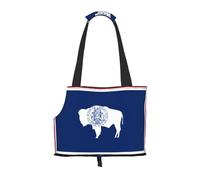 WZYCWB Wyoming State Flag Sac à bandoulière pour animal domestique léger et respirant