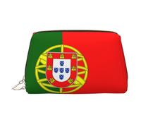 WZYCWB Wyoming State Flag Sac à cosmétiques en cuir imprimé pour femme élégant et doux durable, Drapeau portugais, Taille unique