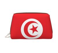 WZYCWB Wyoming State Flag Sac à cosmétiques en cuir imprimé pour femme élégant et doux durable, Drapeau Tunisie, Taille unique