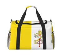 WZYCWB Wyoming State Flag Sac de voyage portable sac de week-end sac de fitness sac de yoga adapté pour le fitness et d'autres scénarios, Drapeau du Vatican, Taille unique