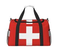 WZYCWB Wyoming State Flag Sac de voyage portable sac de week-end sac de fitness sac de yoga adapté pour le fitness et d'autres scénarios, Drapeau suisse, Taille unique