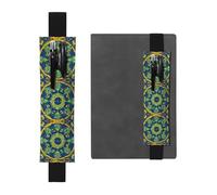 WZYCWB Yin Yang Totem Imprimé Grande Capacité PVC Pen Holder + Creative Diary Pen Bag Set avec Bande élastique Design Antidérapant