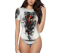 WZYCWB Yoga Running Fitness Sportswear | T-shirt imprimé XL à manches courtes pour femme avec slogan Attitude - Col rond (S-XXL)