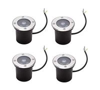 WZYDYDY Spot Encastrable Exterieur LED Imperméable IP67 AC85-265V Lumen Élevé Intégré Projecteur Pelouse Mur [Niveau D'efficacité Énergétique A +] 4PACK(C,3W)