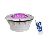 WZYJLyds Lampe de Piscine À LED, Éclairage sous-Marin Enfoncé Par56, Surface en Acier Inoxydable 12V Étanche IP68 pour Piscine Hors Sol Et Enterrée(RGB + Télécommande,12W)