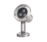 WZYJLyds Projecteur D'étang sous-Marin LED D'éclairage de Fontaine Basse Tension 12V IP68 Étanche Acier Inoxydable Éclairage sous Marin pour Piscine, Fontaine, Étang(Blanc Froid,3W)