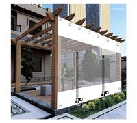 WZYJLyds Rideau de Bâche Transparent,Bâche Imperméable avec Œillets, Pergola Gazebo Porche Patio Panneau de Bâche, Bâche de Couverture Transparente Noire, avec Fermetures À Glissière