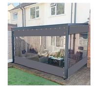 WZYJLyds Rideaux Extérieurs Clairs de bâche, Bâche imperméable en PVC de 0,35mm Avec œillets, Pergola Patio Porche Belvédère Jardin Panneaux latéraux transparents, résistants aux intempéries, Personna
