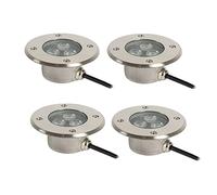 WZYJLyds Spot LED Encastrable Exterieur 3W Lumières sous-Marines for Piscine Étanchéité IP68 Lampe Jardin Enterré for L'extérieur, Terrasse, Jardin, Pont (Couleur : Bleu, Taille : 110-220V)