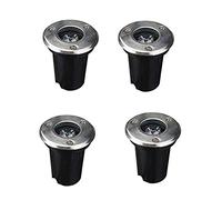 WZYJLyds Spot LED Encastrable Exterieur Spot LED for Terrasse Jardin Terrasse Extérieur Spots de Sol, IP67 Étanche, AC85-265V (Couleur : Blanc Chaud, Pouvoir : 1W)