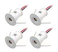 WZYJLyds Spot LED encastrable Miniature 1W 12V DC plafonniers encastrés Coquillage Blanc pour intérieur, comptoir, éclairage d'accentuation (Couleur : Blanc Chaud, Taille : 30°)