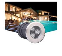 WZYJLyds Spot LED Piscine Encastrable IP68 Spot LED pour Terrasse Angle de Faisceau de 30° Eclairage Petit Bassin pour Immergé, de Jardin, D'extérieur(Blanc Chaud,75mm-3w(24V))