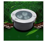 WZYJLyds Spots Encastrables Extérieurs Bas 3W Projecteur LED étanche Ultra Fin IP68 lumières enterrées Epaisseur 35mm pour Jardins, piscines, terrasses (Couleur : Blanc Froid, Taille : 110-220V)