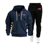WZYRZ Survêtement homme pour Can-am Winter Survêtement uni Tenues 2 pièces Haut en polaire à manches longues Bas Cordon de serrage Ensemble de vêtements de sport de sortie,C-x_l