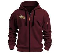 WZYRZ Sweat à capuche de sport pour homme, imprimé Monster Hunter, décontracté, fermeture éclair, manches longues, printemps-automne, décontracté, patchwork,I-xx_l