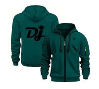 WZYRZ Sweats à Capuche d'automne pour Hommes pour Pioneer DJ/Pro DJ Manteaux d'automne et d'hiver Pull épais Chaud Sweat-Shirt à Fermeture éclair complète Vestes,D-l