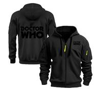 WZYRZ Sweats à Capuche pour Hommes pour Doctor Who Printemps-Automne Veste à Capuche Pull à Manches Longues à Capuche zippé Pulls Unisexe Adolescent décontracté,D-m