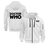 WZYRZ Sweats à Capuche pour Hommes pour Doctor Who Printemps-Automne Veste à Capuche Pull à Manches Longues à Capuche zippé Pulls Unisexe Adolescent décontracté,F-3x_l