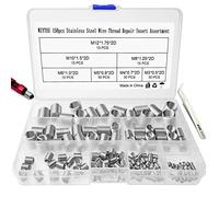 WZYTEU 150 Pcs Helicoil, Auto-taraudé Kit Reparation Filetage en Acier Inoxydable 304 pour Améliore la Durabilité de la vis et Prolonge sa Durée de Vie M3 M4 M5 M6 M8 M10 M12