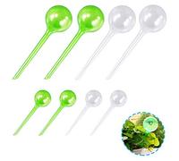 WZYTEU 8 Pcs Globe d'arrosage, Automatique Boule d'irrigation pour Arrosage Plante Interieur Fleurs Jardin en Pot (2 Tailles, Vert et Transparents)