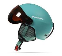WZYU Casque De Ski, Casque De Snowboard pour Sports De Plein Air, Forme Intégrée, Certification PC + EPS CE, Tour De Taille Réglable, Confortable Et Chaud, pour Adultes Et Hommes,Bleu,M