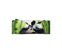 WZYWHJ Adorable panda jouant de l'eau avec nœud pour bébé et accessoires de cheveux élastiques doux pour nouveau-nés et filles