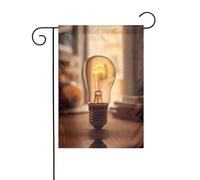 Wzywhj Ampoule chaude imprimée drapeau de jardin d'été double face décoration cour 30,5 x 45,7 cm