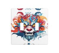 WZYWHJ Angry Expression Plaque murale décorative imprimée 11,4 x 11,4 cm, durable et élégante pour les zones résidentielles et commerciales