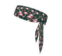 WZYWHJ Bandeau de sport avec image de flamant rose pour homme et femme, bandeau pour la course à pied, l'entraînement, le football