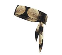 WZYWHJ Bandeau de sport avec image en mycélium lunaire pour homme et femme, bandeau pour la course à pied, l'entraînement, le football