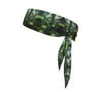 WZYWHJ Bandeau de sport pour homme et femme avec imprimé forêt fractale fougère