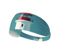 WZYWHJ Bandeau doux et absorbant pour entraînement de basket-ball rouge - Accessoire de cheveux idéal pour le yoga, la course à pied, et plus encore ! Motif phare