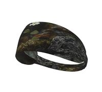 WZYWHJ Bandeau doux et absorbant pour entraînement de basket-ball rouge - Accessoire de cheveux idéal pour le yoga, la course à pied, etc. Image de fleur inconnue
