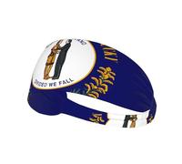 WZYWHJ Bandeau doux et absorbant pour entraînement de basket-ball rouge - Accessoire de cheveux idéal pour le yoga, la course à pied, et plus encore. Imprimé drapeau de l'État du Kentucky
