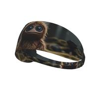 WZYWHJ Bandeau doux et absorbant pour entraînement de basket-ball rouge - Accessoire de cheveux idéal pour le yoga, la course à pied, et plus encore! Imprimé mignon petit monstre