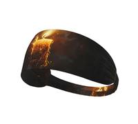 WZYWHJ Bandeau doux et absorbant pour entraînement de basket-ball rouge - Accessoire de cheveux idéal pour le yoga, la course à pied, etc