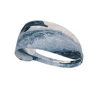 WZYWHJ Bandeau doux et absorbant pour entraînement de basket-ball rouge - Accessoire de cheveux idéal pour le yoga, la course à pied, et plus encore ! Motif de saut de dauphin