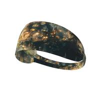 WZYWHJ Bandeau doux et absorbant pour entraînement de basket-ball rouge - Accessoire de cheveux idéal pour le yoga, la course à pied, et plus encore ! Beau motif pays des merveilles