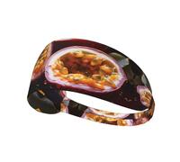 WZYWHJ Bandeau doux et absorbant pour entraînement de basket-ball rouge - Accessoire de cheveux idéal pour le yoga, la course à pied, et plus encore! Délicieux imprimé fruit de la passion