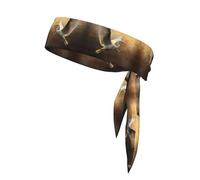 WZYWHJ Bandeau imprimé « An egret takes flight » - Pour homme et femme - Pour la course à pied, l'entraînement, le football