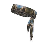 WZYWHJ Bandeau imprimé Little Sheep on The Hillside, serre-tête de sport, bandeau pour homme et femme, bandeau pour la course à pied, l'entraînement, le football