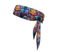 WZYWHJ Bandeau imprimé renard graffiti artistique, serre-tête de sport, bandeau pour homme et femme, bandeau pour la course à pied, l'entraînement, le football