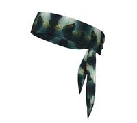WZYWHJ Bandeau imprimé « Shipwreck at the bottom of the lake », serre-tête de sport, bandeau pour homme et femme, bandeau à cheveux pour la course à pied, l'entraînement, le football