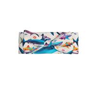 WZYWHJ Bandeaux à nœud pour bébé avec imprimé graffiti requin et accessoires de cheveux souples élastiques pour nouveau-nés et filles