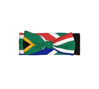 WZYWHJ Bandeaux de bébé avec nœud et élastiques doux motif drapeau de l'Afrique du Sud pour les nouveau-nés et les filles