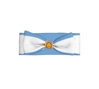 WZYWHJ Bandeaux de bébé avec nœud imprimé drapeau argentin et accessoires pour cheveux souples et élastiques pour nouveau-nés et filles