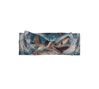 WZYWHJ Bandeaux de bébé avec nœud imprimé requin dans les vagues et accessoires de cheveux souples élastiques pour nouveau-nés et filles