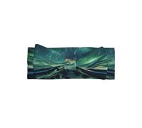 WZYWHJ Bandeaux de bébé imprimés Sea under the Aurora Borealis et élastiques doux accessoires pour cheveux pour nouveau-nés et filles